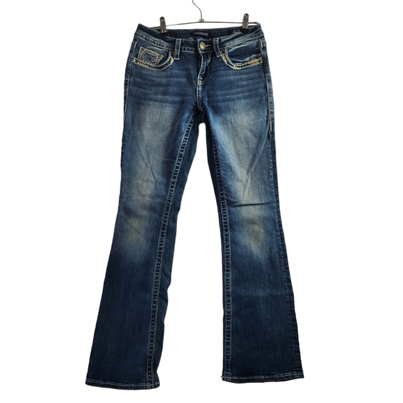 Vigoss Medium Wash Heritage Fit Boot Cut  Size 4 EUC - Picture 2 of 16
